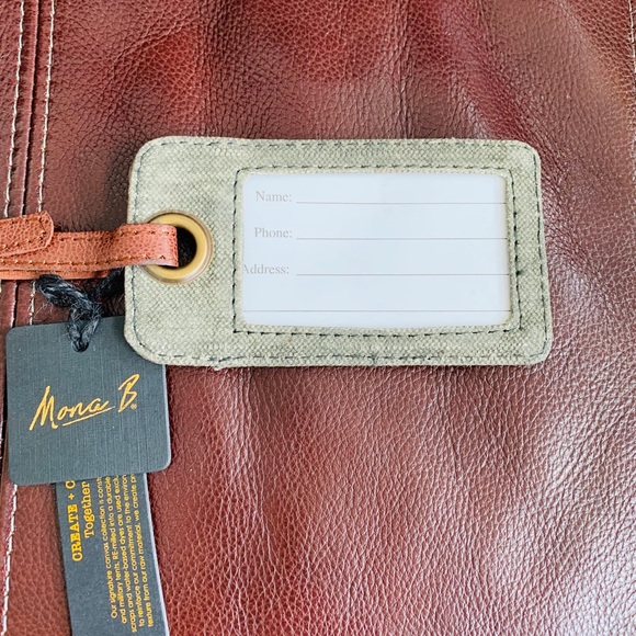 🌼 NEW ... MONA B  (2) LUGGAGE TAGS - Picture 2 of 2